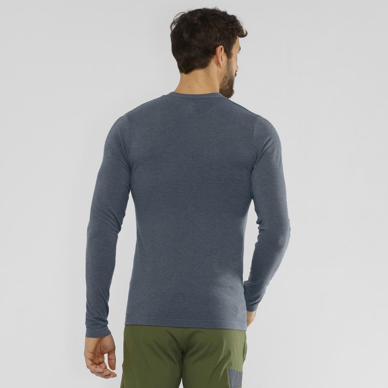 Najfatalniejszy Męskie Salomon Outline Seamless Crew M Gray | 81507-XGJK