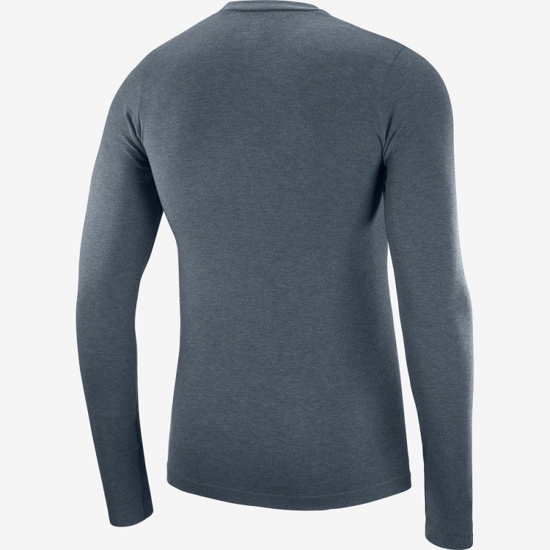 Najfatalniejszy Męskie Salomon Outline Seamless Crew M Gray | 81507-XGJK