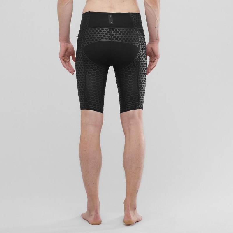 Rajstopy Męskie Salomon S Lab Exo Half Tight M Czarne | 34062-THQY