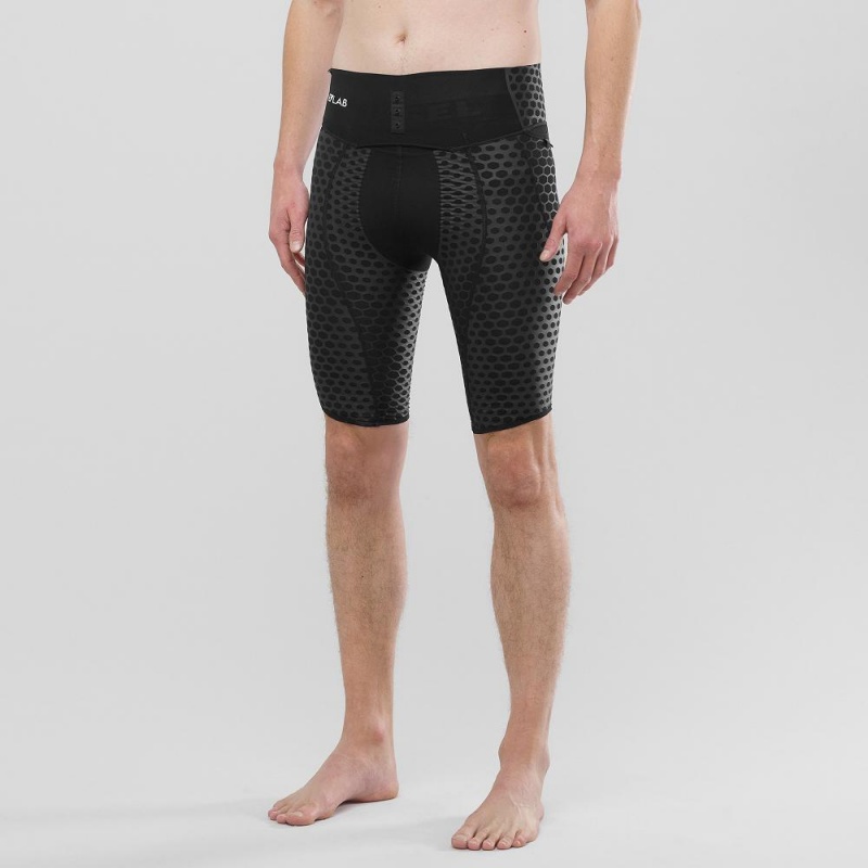 Rajstopy Męskie Salomon S Lab Exo Half Tight M Czarne | 34062-THQY