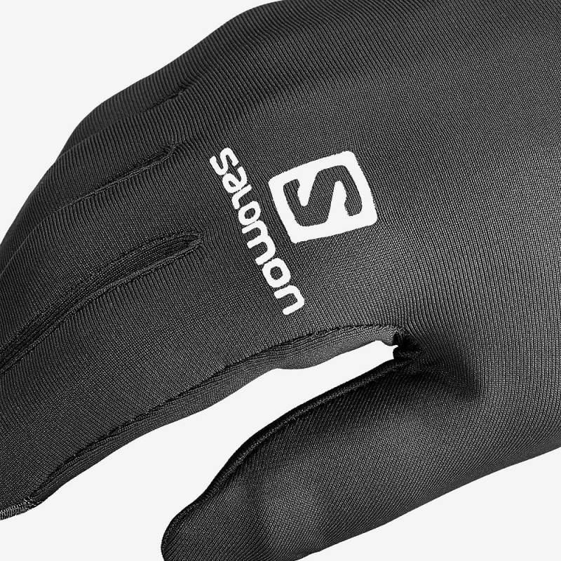 Rękawiczki Męskie Salomon Agile Warm Glove U Czarne | 29670-XKCN