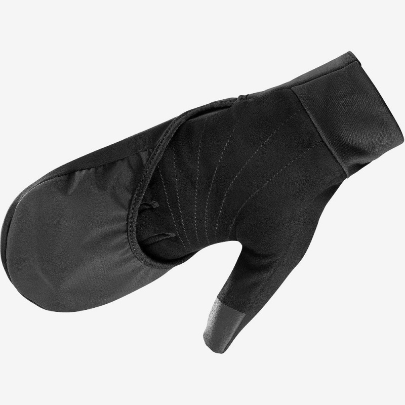 Rękawiczki Męskie Salomon Fast Wing Zimowe Glove U Czarne | 15324-AIMV