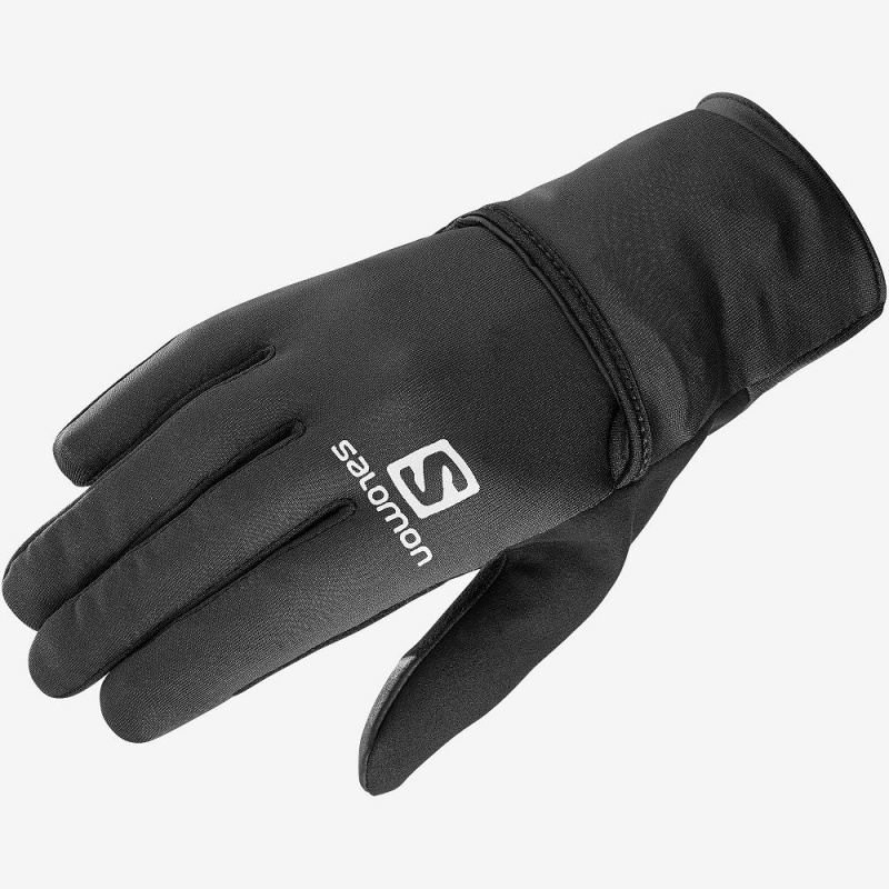 Rękawiczki Męskie Salomon Fast Wing Zimowe Glove U Czarne | 15324-AIMV