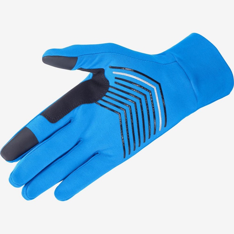 Rękawiczki Męskie Salomon Pulse Glove U Niebieskie | 98576-WAOQ