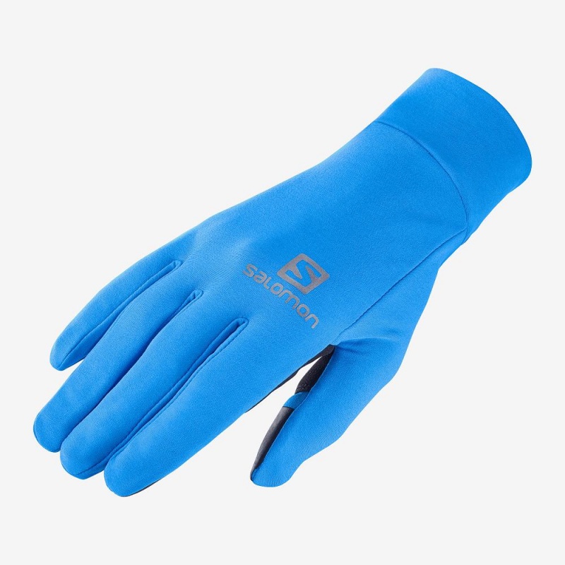 Rękawiczki Męskie Salomon Pulse Glove U Niebieskie | 98576-WAOQ