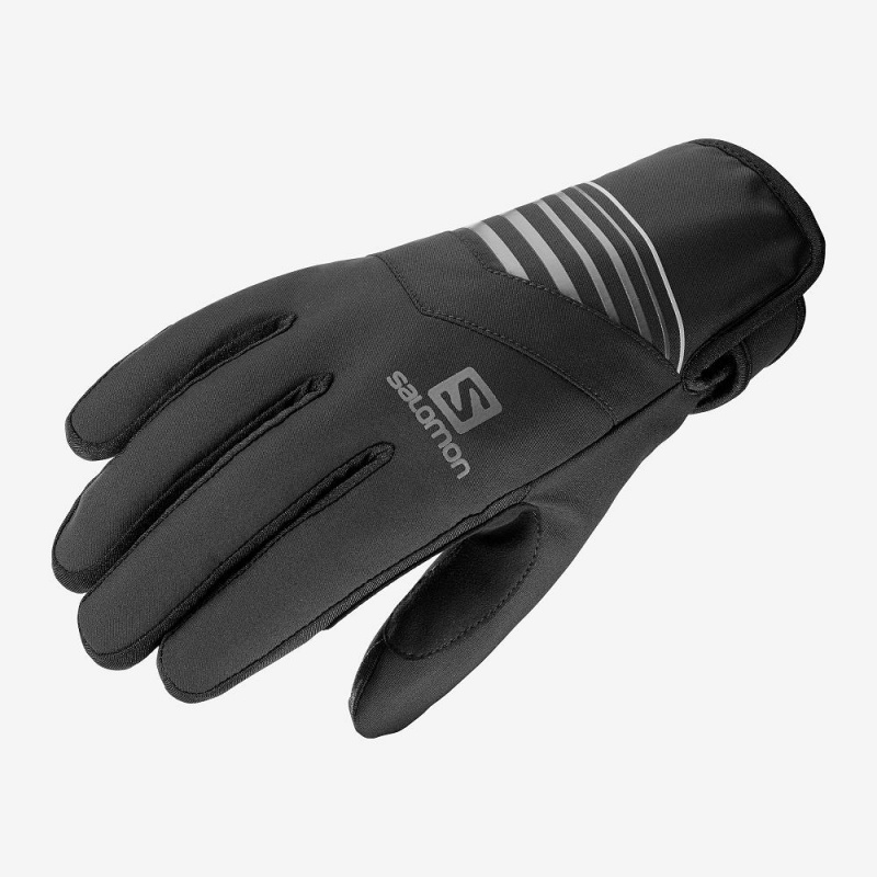 Rękawiczki Męskie Salomon Rs Warm Glove U Czarne | 72938-MDNX