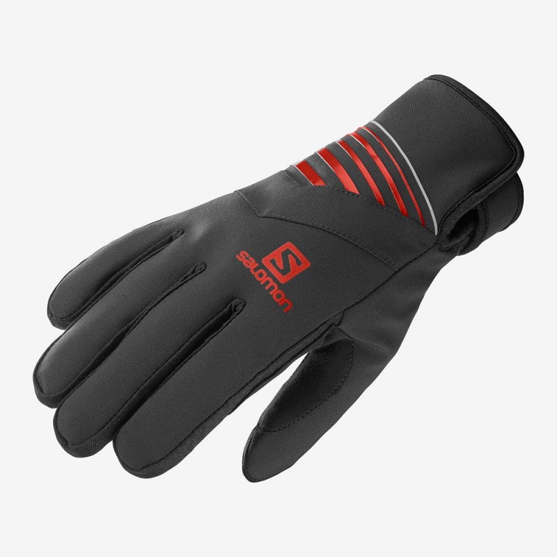 Rękawiczki Męskie Salomon Rs Warm Glove U Czarne | 72496-WHOQ