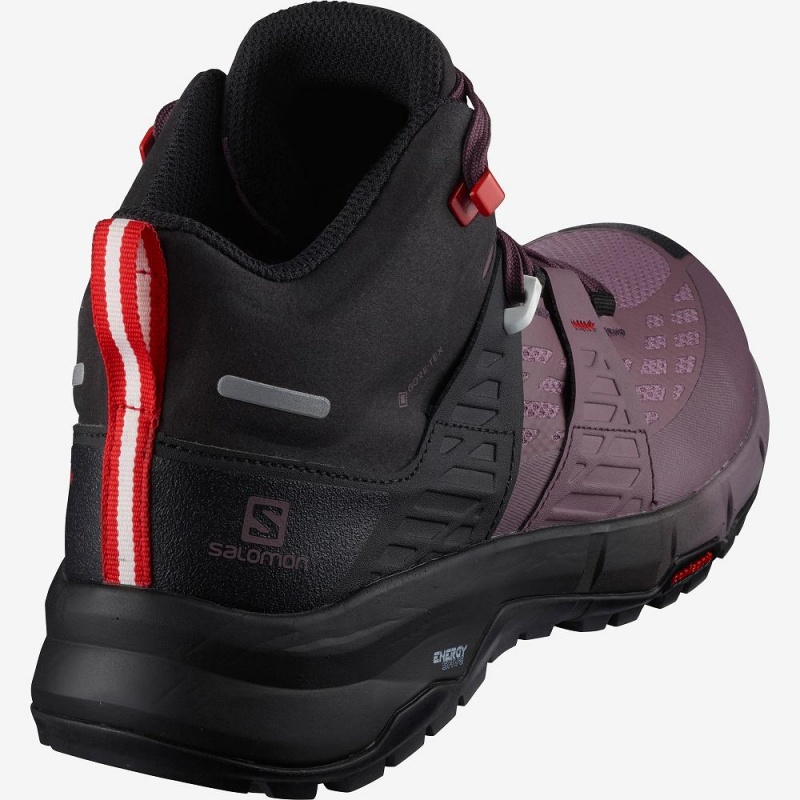 Trekking Damskie Salomon Odyssey Mid Gtx W Czarne | 09415-SICQ