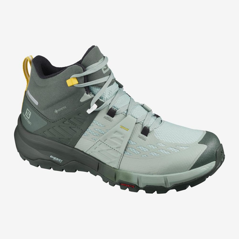 Trekking Damskie Salomon Odyssey Mid Gtx W Zielone | 05618-PHGR