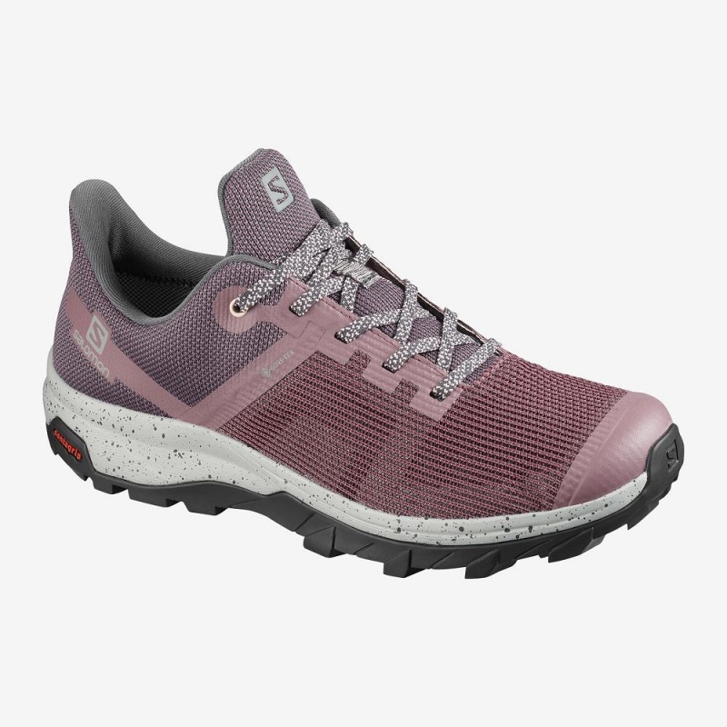 Trekking Damskie Salomon Outline Prism Gore-Tex Różowe | 52709-BYVK