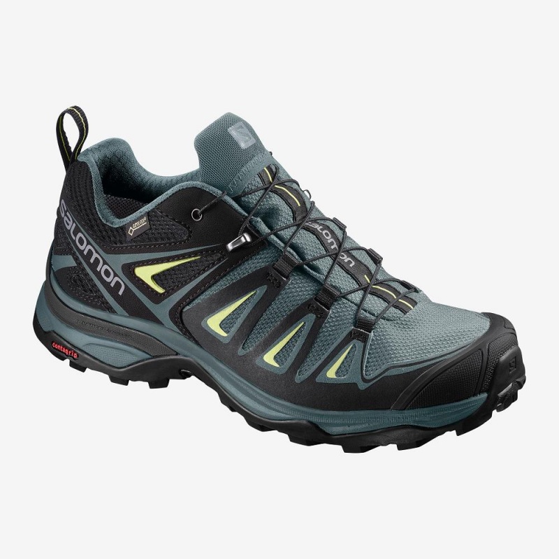 Trekking Damskie Salomon X Ultra 3 Gore-Tex Niebieskie | 14357-MAWS