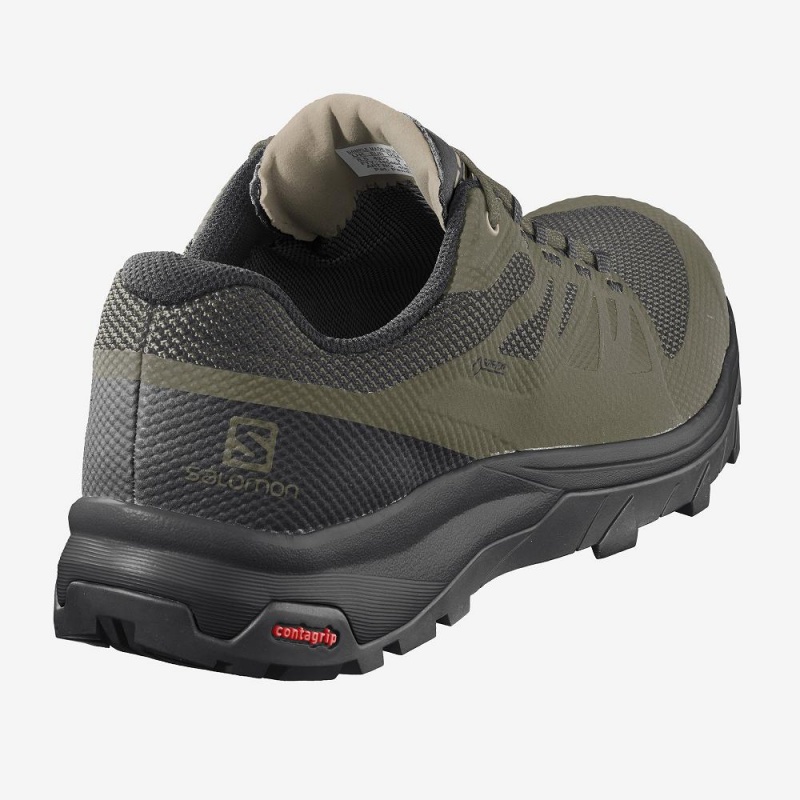 Trekking Męskie Salomon Outline Gore-Tex Zielone | 89631-ORQJ