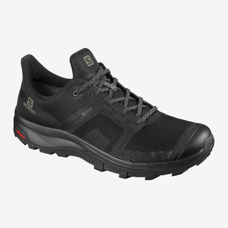 Trekking Męskie Salomon Outline Prism Gore-Tex Czarne | 89432-MSCT