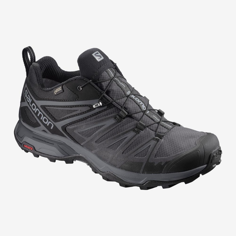 Trekking Męskie Salomon X Ultra 3 Szerokie Gore-Tex Czarne | 24708-PXNW